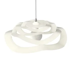 LUMICOM - KAMI Plafonnier, 1X E27, max 42W, métal, blanc mat, D.40cm