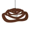 LUMICOM - KAMI Plafonnier, 1X E27, max 42W, métal, marron corten, D.60cm