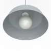 LUMICOM - KON Suspension, 1X E27, max 42W, métal, gris, D.35cm