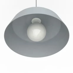 LUMICOM - KON Suspension, 1X E27, max 42W, métal, gris, D.35cm