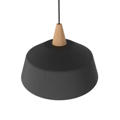 LUMICOM - KON Suspension, 1X E27, max 42W, métal, noir mat, D.35cm