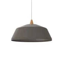 LUMICOM - KON Suspension, 1X E27, max 42W, métal, gris , D.50cm
