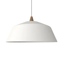 LUMICOM - KON Suspension, 1X E27, max 42W, métal, blanc mat, D.50cm