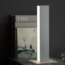 LUMICOM - LINEAR Lampe de table, STRIP LED INTEGREE, 7W, 4000K, métal, noir mat, H30cm