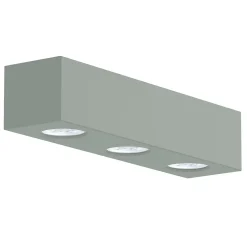 LUMICOM - MANHATTAN L Plafonnier, 3X GU10, max 33W, métal, vert iceberg, 30x10cm