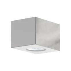 LUMICOM - MANHATTAN S Plafonnier, 1X GU10, max 33W, métal, blanc brillant, 10x10cm