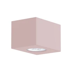 LUMICOM - MANHATTAN S Plafonnier, 1X GU10, max 33W, métal, rose, 10x10cm