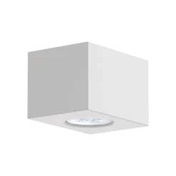 LUMICOM - MANHATTAN S Plafonnier, 1X GU10, max 33W, métal, blanc mat, 10x10cm