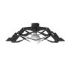 LUMICOM - MIGRA Plafonnier, 1X E27, max 42W, métal, noir mat, D.60cm