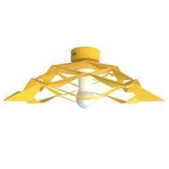 LUMICOM - MIGRA Plafonnier, 1X E27, max 42W, métal, jaune, D.40cm