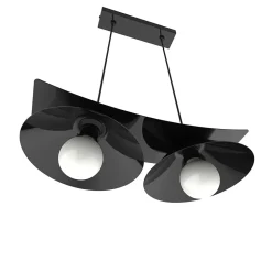 LUMICOM - MILLER Suspension, 2X E27, max 42W, métal, noir brillant, L.27cm