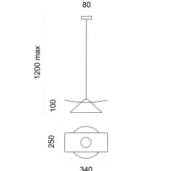LUMICOM - MILLER Suspension, 1X E27, max 42W, métal, vert iceberg, D.25cm