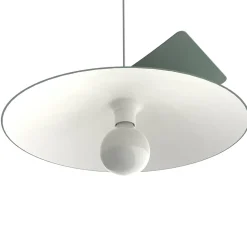 LUMICOM - MILLER Suspension, 1X E27, max 42W, métal, vert iceberg/blanc, D.40cm
