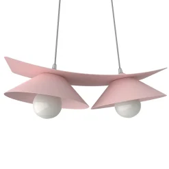LUMICOM - MILLER Suspension, 2X E27, max 42W, métal, rose, L.27cm