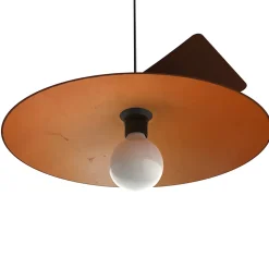 LUMICOM - MILLER Suspension, 1X E27, max 42W, métal, marron corten/feuille cuivre, D.40cm