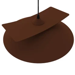 LUMICOM - MILLER Suspension, 1X E27, max 42W, métal, marron corten/feuille cuivre, D.40cm