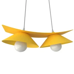 LUMICOM - MILLER Suspension, 2X E27, max 42W, métal, jaune, L.27cm