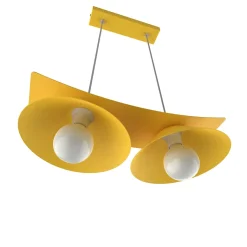 LUMICOM - MILLER Suspension, 2X E27, max 42W, métal, jaune, L.27cm
