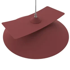 LUMICOM - MILLER Suspension, 1X E27, max 42W, métal, rouge cowhide/blanc, D.40cm