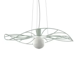 LUMICOM - MUSA Suspension, 1X E27, max 42W, métal, vert iceberg, D.60cm
