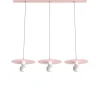 LUMICOM - NINA BINARIO Suspension, 3XE27, max 42W, métal, rose, D.30cm