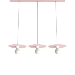 LUMICOM - NINA BINARIO Suspension, 3XE27, max 42W, métal, rose, D.30cm