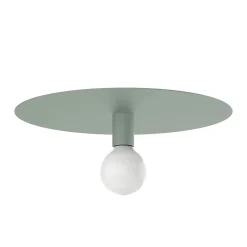 LUMICOM - NINA Plafonnier, 1X E27, max 42W, métal, vert iceberg, D.40cm