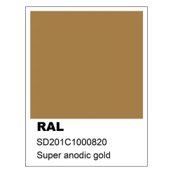 LUMICOM - NUCLEO BINARIO Suspension, 2XE27, max 42W, métal, anodic gold, D.25cm