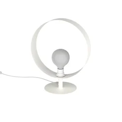 LUMICOM - NUCLEO MONO Lampe de table, 1X E27, max 42W, métal, blanc mat, D.30cm