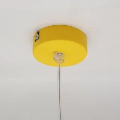LUMICOM - NUCLEO MONO Sospensione, 1X E27, max 42W, metallo, giallo, D.40cm