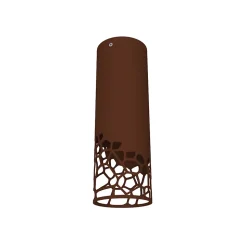 LUMICOM - ORGANIC Plafonnier, 1X E27, max 42W, métal, corten mat, H.30cm