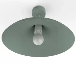 LUMICOM - PARIGINA Plafonnier, 1X E27, max 42W, métal, vert iceberg, D.40cm