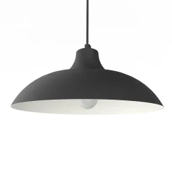 LUMICOM - PARIGINA Suspension, 1X E27, max 42W, métal, noir mat/blanc, D.30cm
