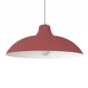 LUMICOM - PARIGINA Suspension, 1X E27, max 42W, métal, rouge cowhide/blanc, D.40cm