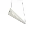 LUMICOM - PEAK 1X Suspension, STRIP LED, 17W/m, 4000K, métal, blanc brillant, L100cm