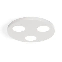 LUMICOM - PHANTEON Plafonnier, 3X GX53, max 8W, métal, blanc, D.30cm