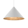 LUMICOM - PINOCCHIO Suspension, 1X E27, max 42W, métal, blanc/feuille d'or, D.70cm