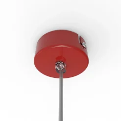 LUMICOM - PINOCCHIO Suspension, 1X E27, max 42W, métal, rouge brillant, D.50cm