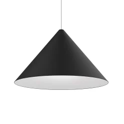 LUMICOM - PINOCCHIO Suspension, 1X E27, max 42W, métal, noir mat/blanc, D.50cm
