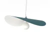 LUMICOM - PIUMA Suspension, 1X E27, max 42W, métal, bleu méditerranéen/blanc, D.60cm