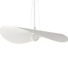 LUMICOM - PIUMA Suspension, 1X E27, max 42W, métal, blanc, D.90cm