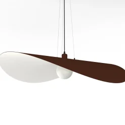 LUMICOM - PIUMA Suspension, 1X E27, max 42W, métal, corten blanc, D.90cm
