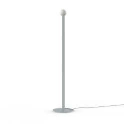 LUMICOM - PURO Lampadaire, 1X E27, max 42W, métal, gris, D.4cm H.165cm