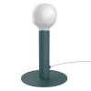 LUMICOM - PURO Lampe de table, 1X E27, max 42W, métal, bleu méditerranéen, D.4cm H.20cm