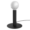 LUMICOM - PURO Lampe de table, 1X E27, max 42W, métal, noir mat, D.4cm H.20cm