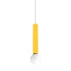 LUMICOM - PURO Suspension, 1X E27, max 42W, métal, jaune, D.4cm H.30cm
