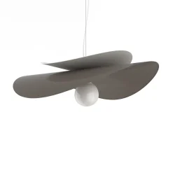 LUMICOM - REFLEX Suspension, 1X E27, max 42W, métal, gris tourterelle/blanc, D.60cm
