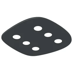 LUMICOM - RIVER FREE Plafonnier, 6x GX53, max 8W, métal, gris anthracite, 55x40cm