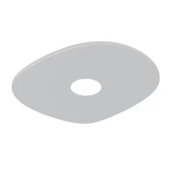 LUMICOM - RIVER FREE Plafonnier, 1x GX53, max 8W, métal, blanc mat, 20x23cm