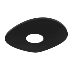 LUMICOM - RIVER FREE Plafonnier, 1x GX53, max 8W, métal, noir brillant, 20x23cm